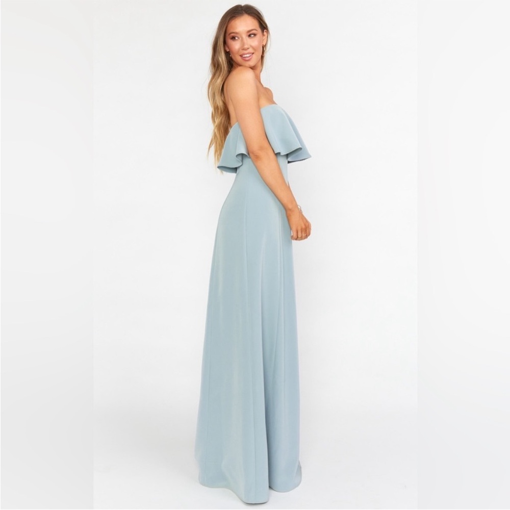NWT Show Me Your MuMu Monaco Ruffle in Silver Sage